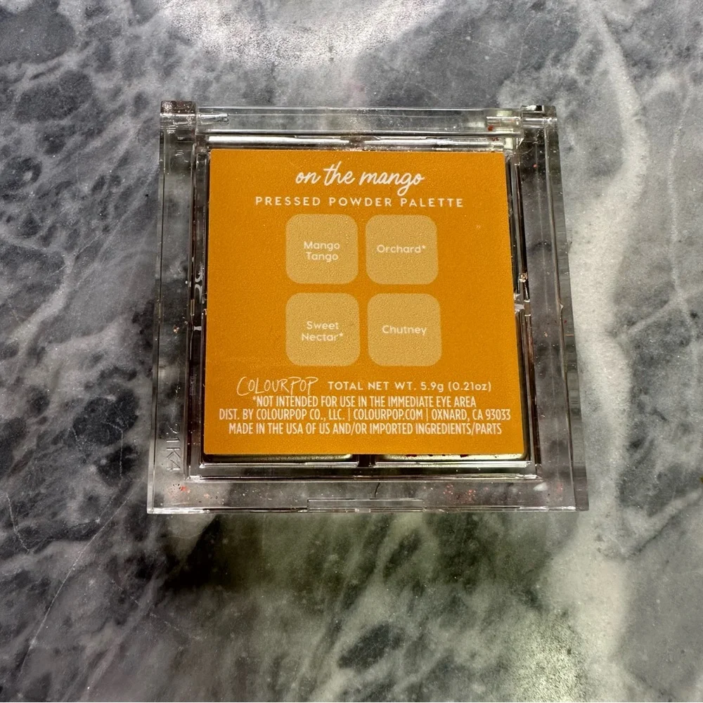 New Colourpop On The‎ Mango Eyeshadow Palette